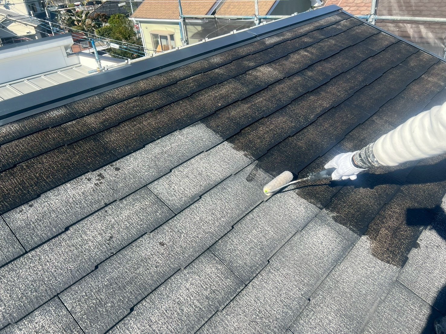 吹田市M様邸　屋根の塗装